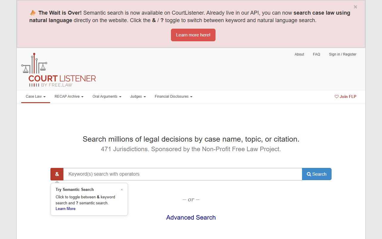 CourtListener free Douglas County court records and Colorado opinion search